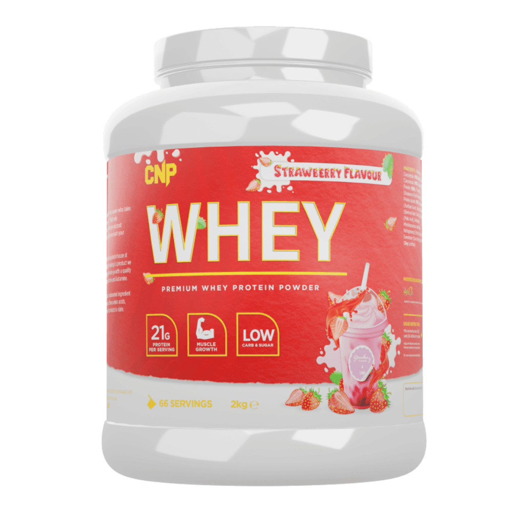 Strawberry CNP Protein Powder Whey Supplement - 2kg 66 Serving Tub