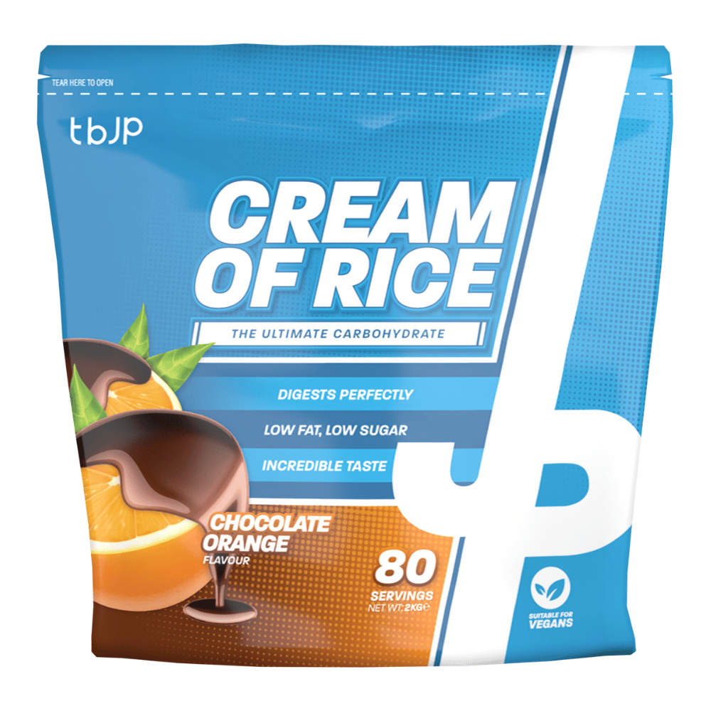 Trained by JP Chocolate Orange Carb Supplement - Cream of Rice - 2kg Bags