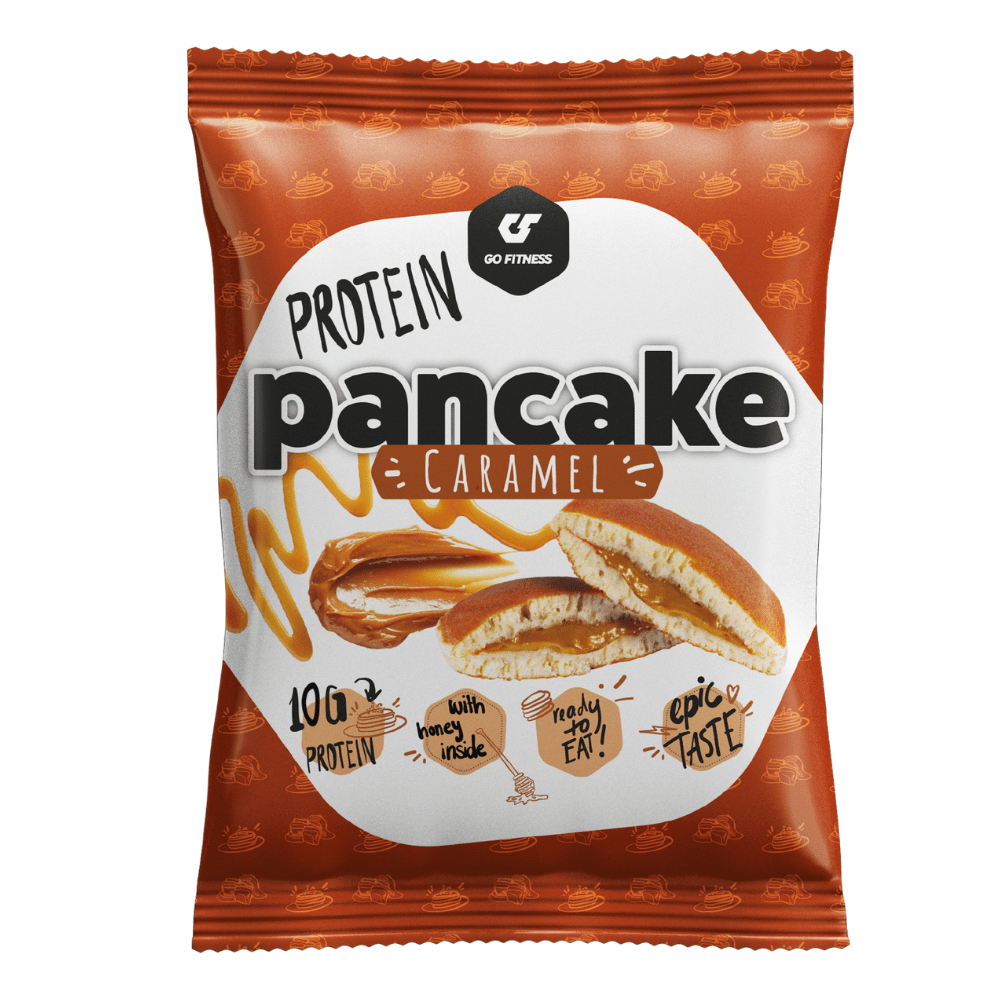 Go Fitness Caramel Filled Protein Pancakes - Single 50g Packet