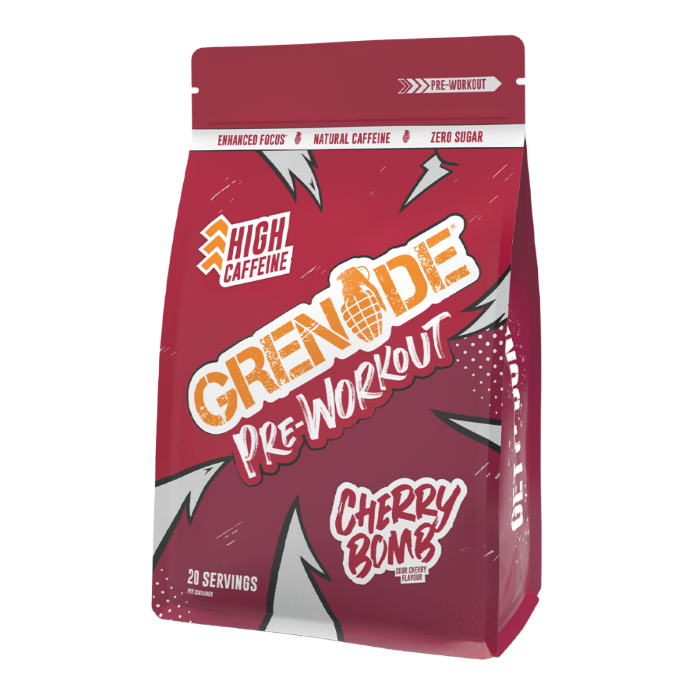 Grenade Pre Workout Cherry Bomb (Sour Cherry Flavour) - 20 Servings (330g)