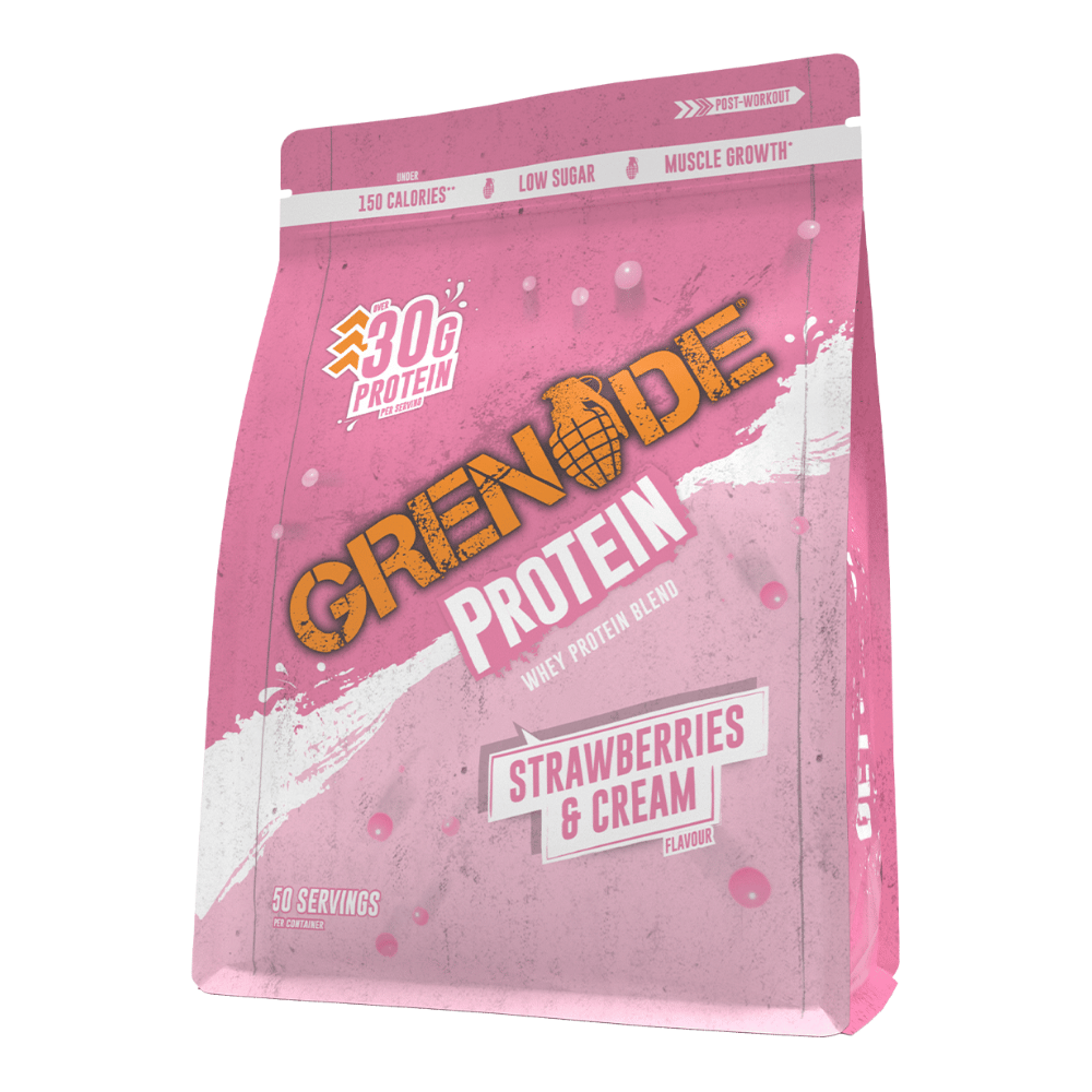 Grenade Strawberries and Cream Protein Powder - 2kg Bags