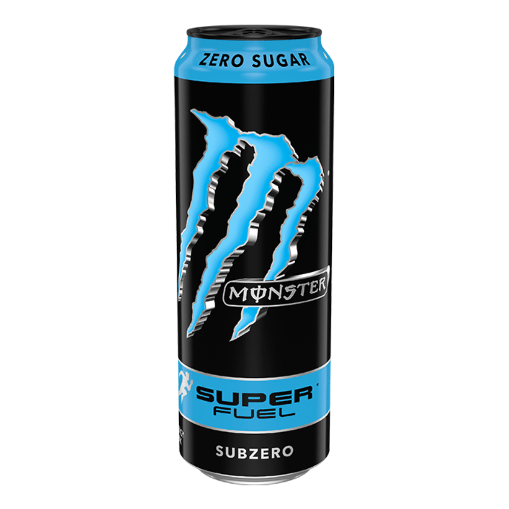Monster Super Fuel Subzero (Blue Raspberry) Energy Drinks UK - 568ml - Protein Package