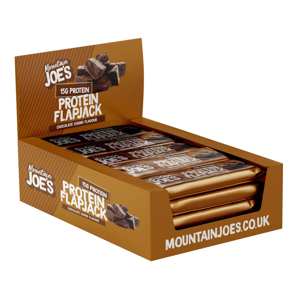 16 Pack of Mountain Joe's Chocolate Chunk Protein Flapjacks