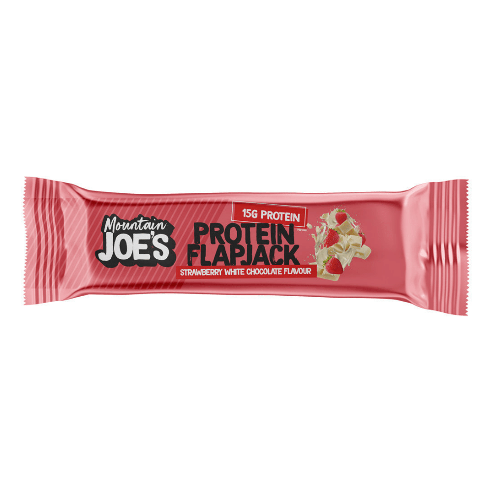 Mountain Joe's Strawberry White Chocolate Protein Flapjacks - 1x60g