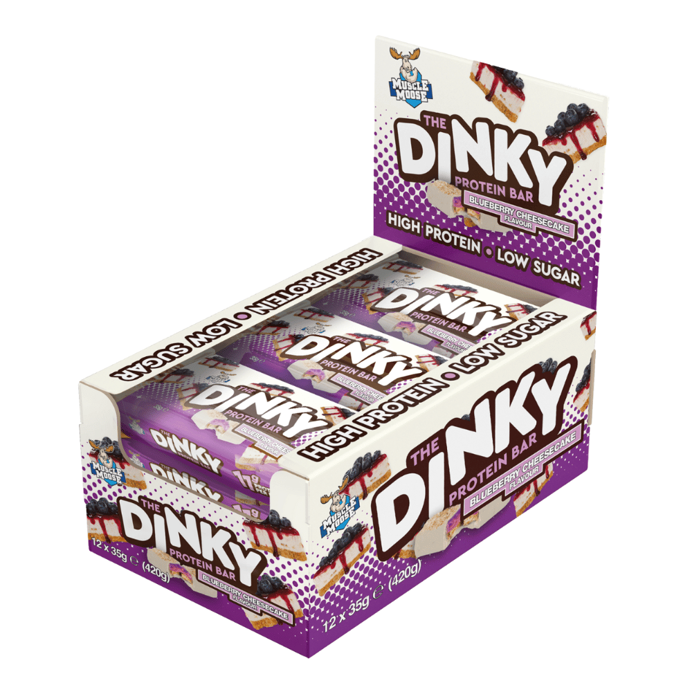 Blueberry Cheesecake Dinky Muscle Moose Bars - 12x35g Boxes