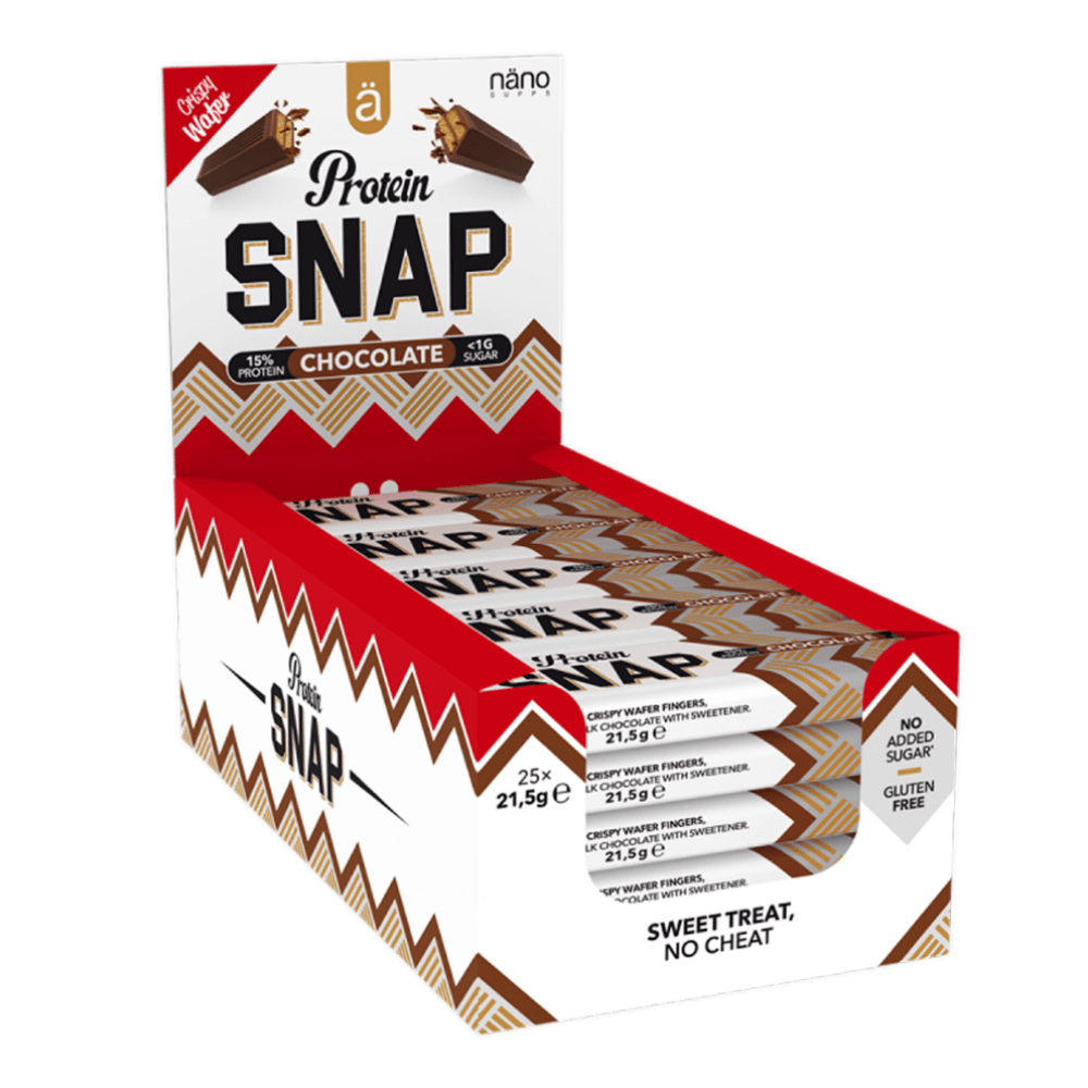 Nano Supps Protein Snap Bar Boxes - 25 Packs - Protein KitKats
