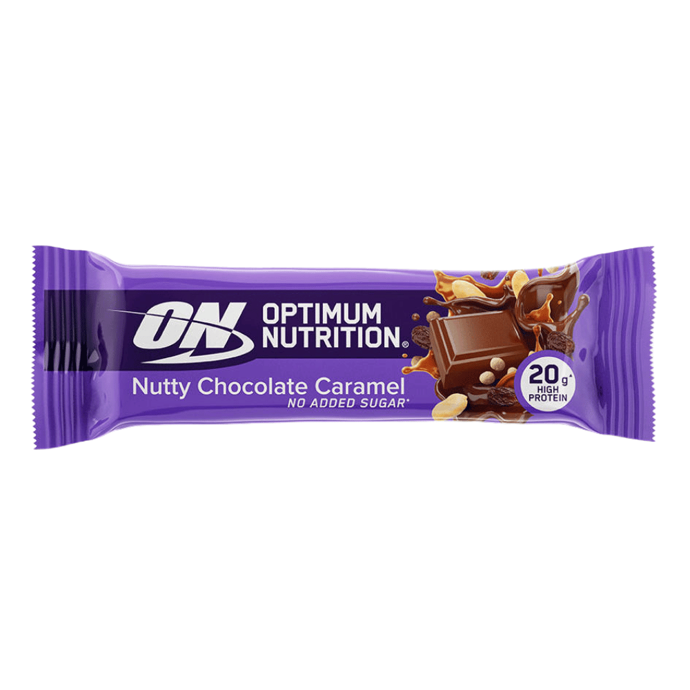 Optimum Nutrition Nutty Chocolate Caramel (Fruit and Nut) Protein Bars - Single 70g Bars