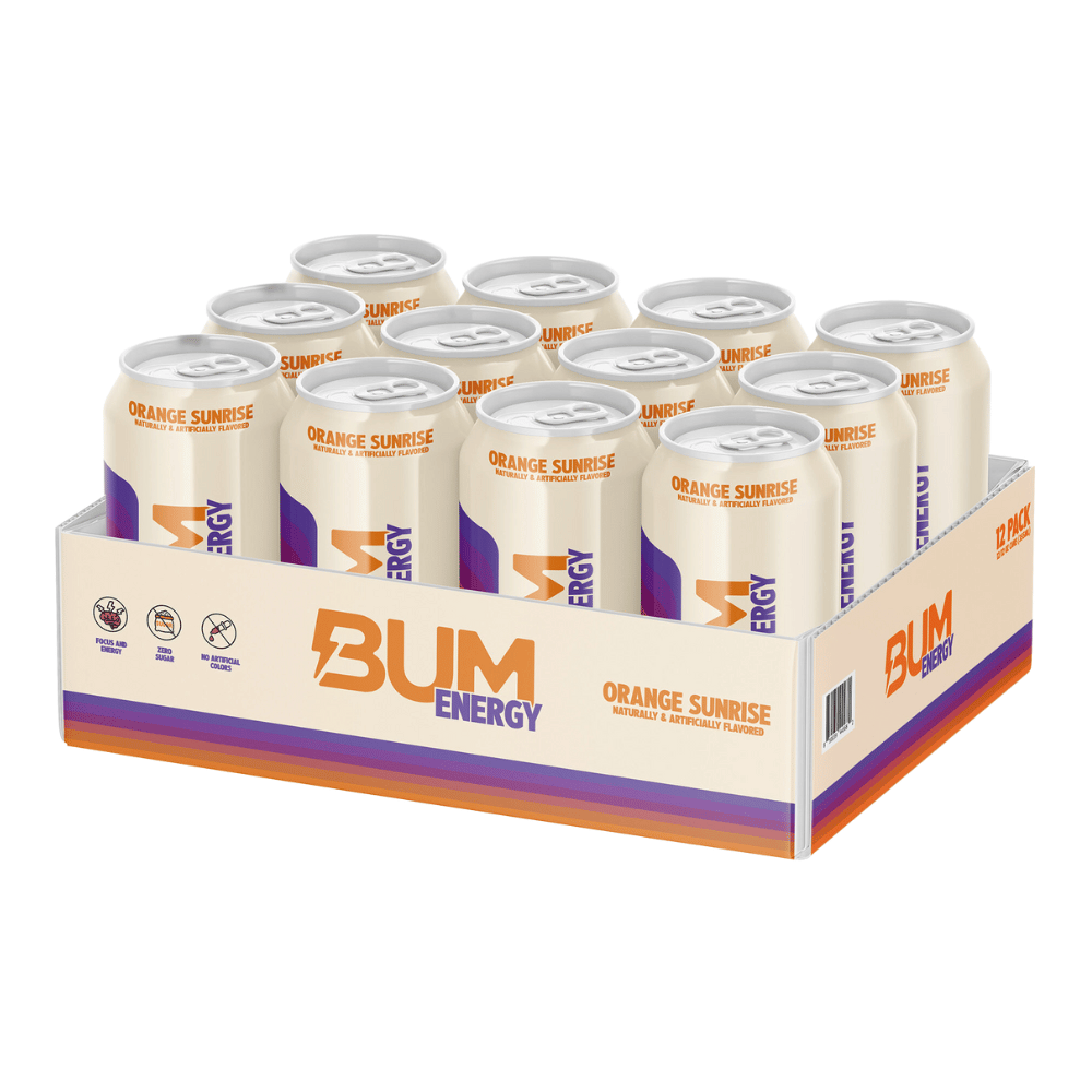 BUM Energy Drinks Orange Sunrise Flavour - 12 Packs