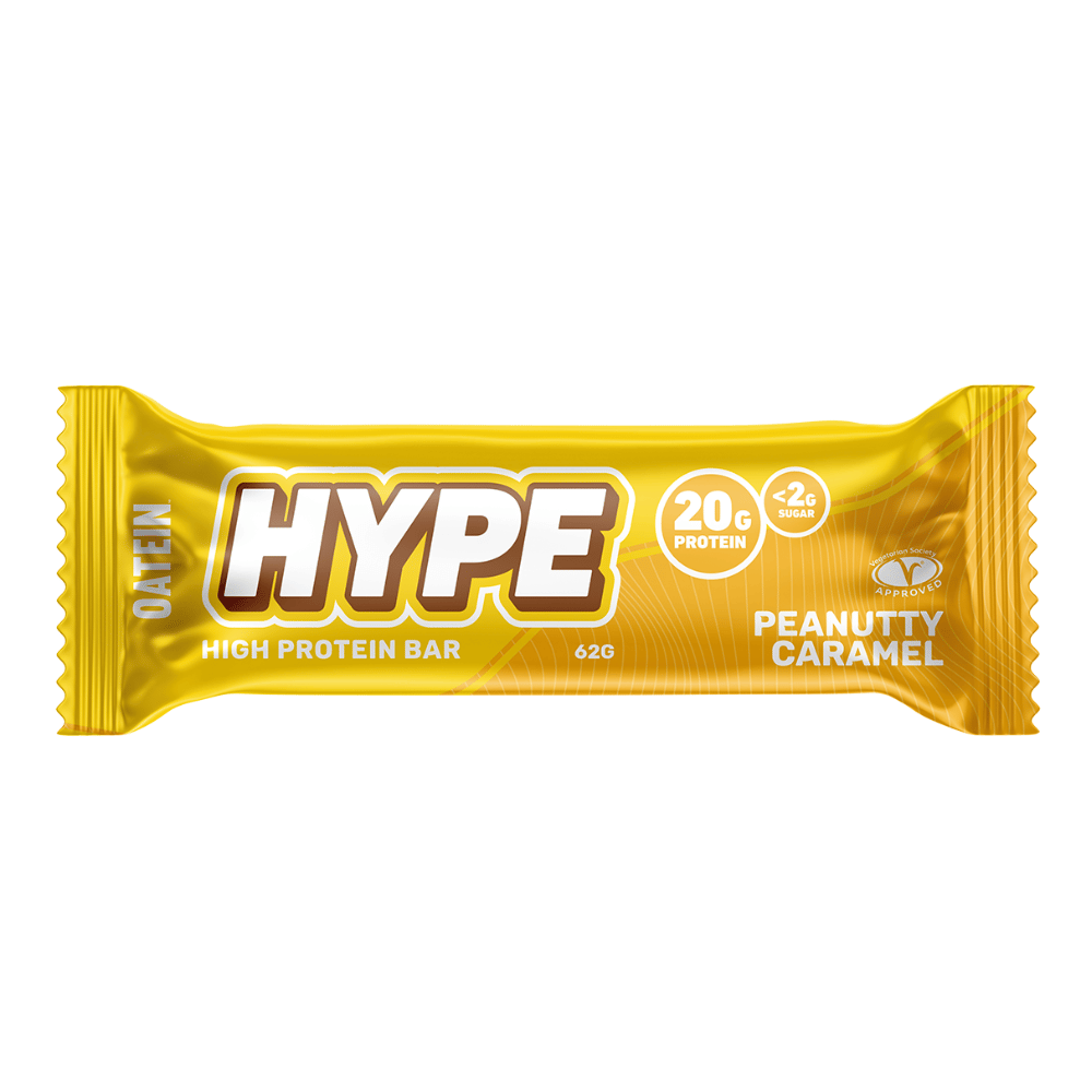 Oatein Peanutty Caramel (Peanut Caramel Flavoured) Protein Hype Bars - 1x62g Packets