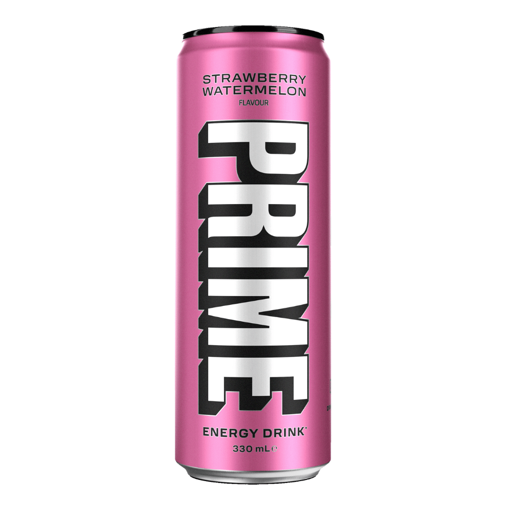 Prime Strawberry Watermelon (Pink) Energy Drink - 330ml Cans