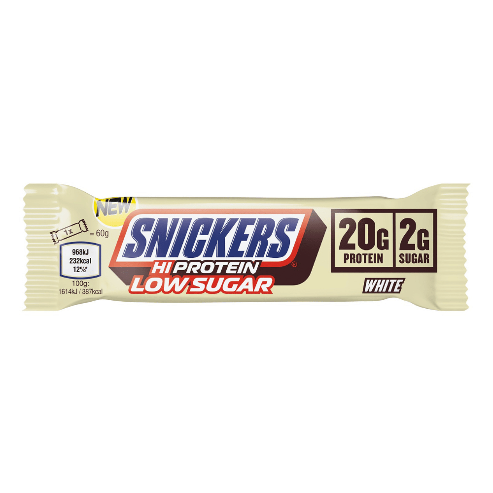 Snickers White Chocolate Hi-Protein Low Sugar Bars - Single 57-Gram Pack