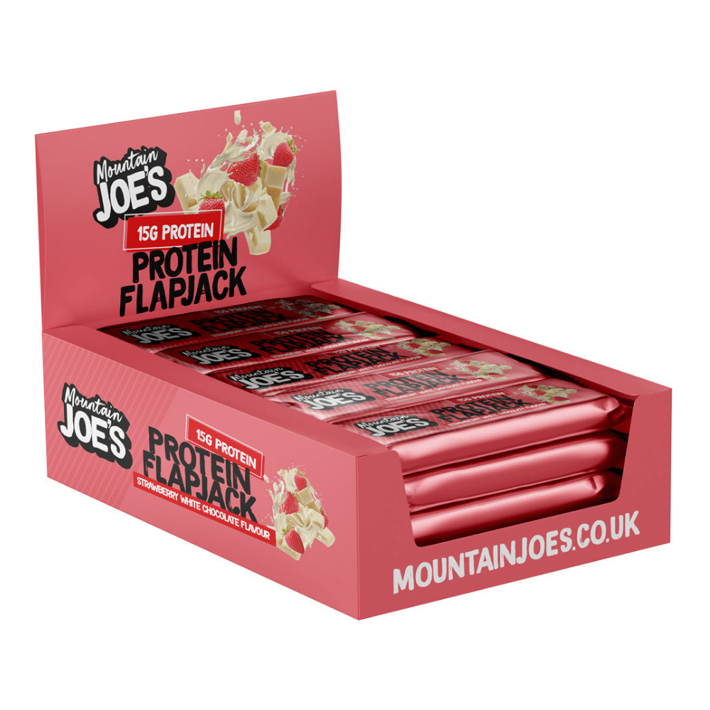 Mountain Joe's White Chocolate Strawberry Protein Flapjacks - Mountain Joe's UK