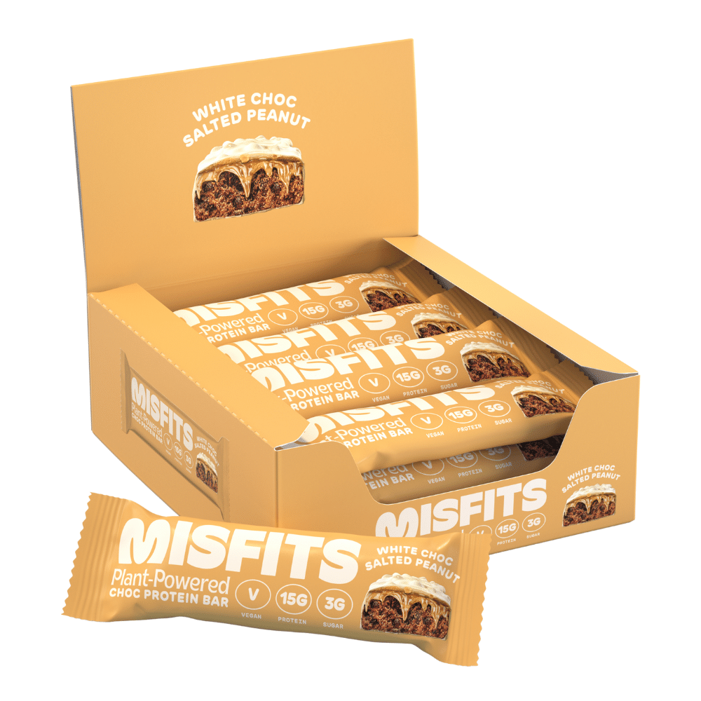 Misfits White Chocolate Salted Peanut Protein Bars Protein Package