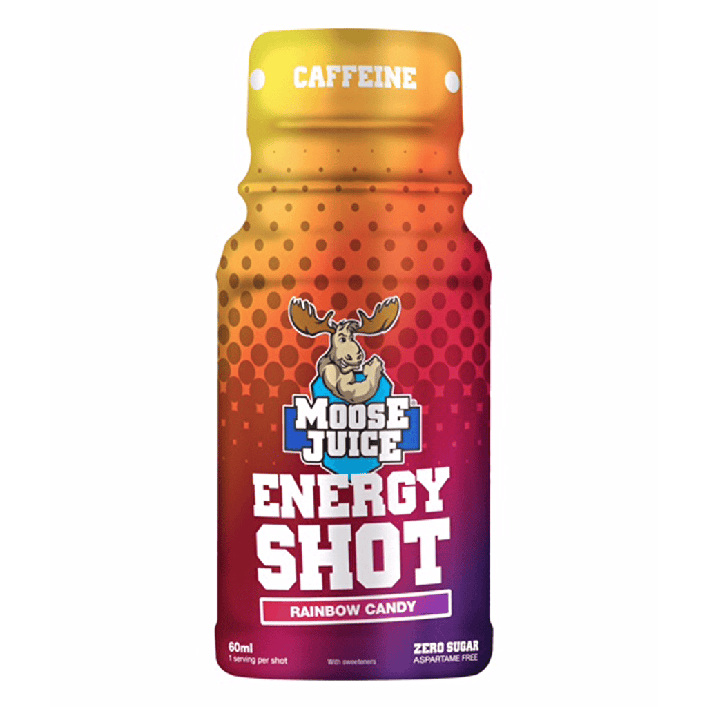 Muscle Moose Energy Shot Rainbow Candy - Protein Package
