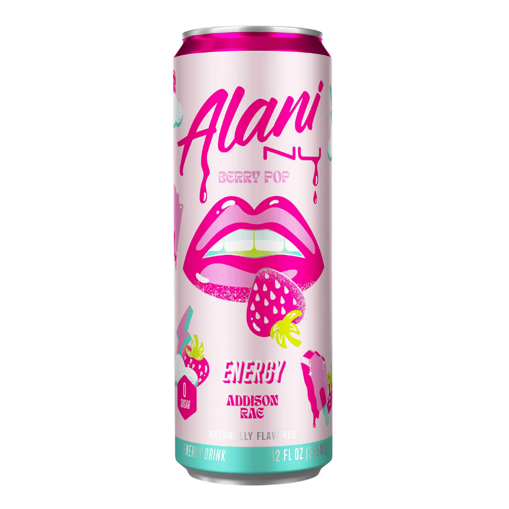 Addison Rae x Alani Nu Berry Pop Zero Sugar Energy Drink - 1x355ml Can