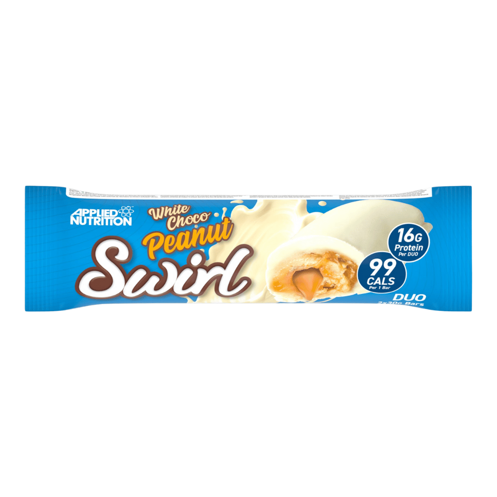 White Chocolate Peanut Applied Swirl Protein Bars - 1x60g Packs