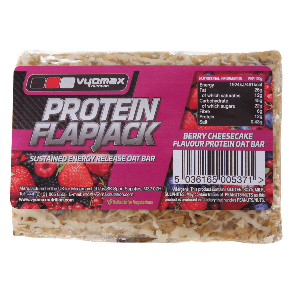 Vyomax Nutrition Protein Flapjack Box (12 Flapjacks), Protein Flapjacks, Vyomax Nutrition, Protein Package Protein Package Pick and Mix Protein UK