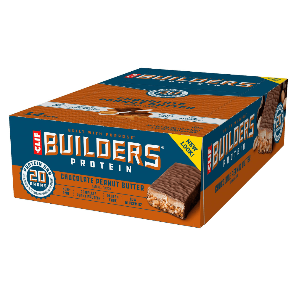 Boxes of Builders Clif Bars UK - Healthy Gluten-Free Protein Bars - Non-GMO 