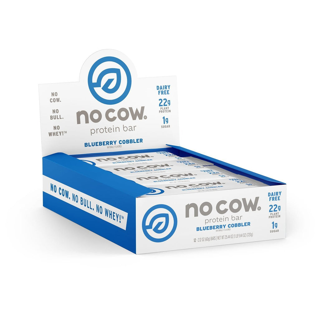 Blueberry Cobbler Low-Sugar Vegan Protein Bars - NOCOW