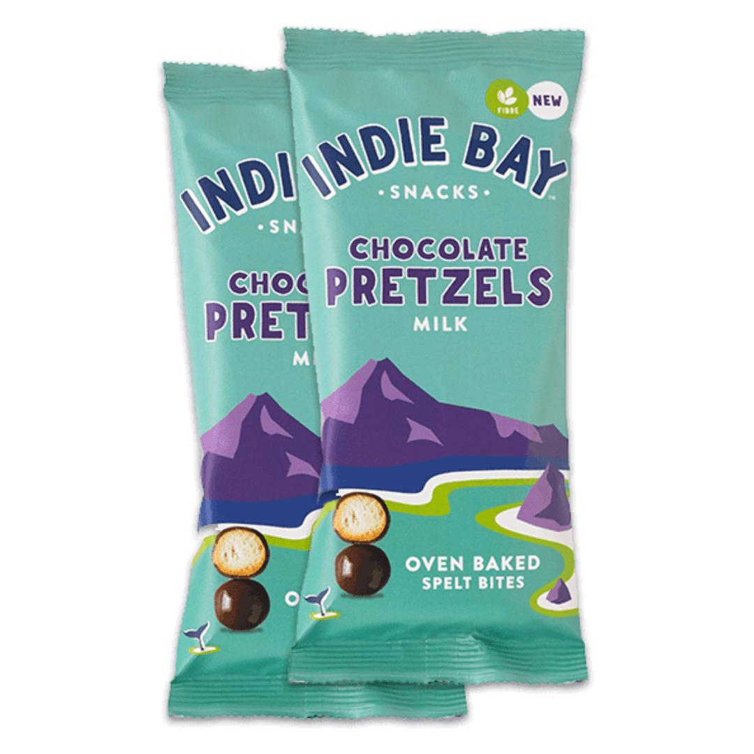 Milk Chocolate Indie Bay Low Calorie Pretzel Bites Protein Package UK