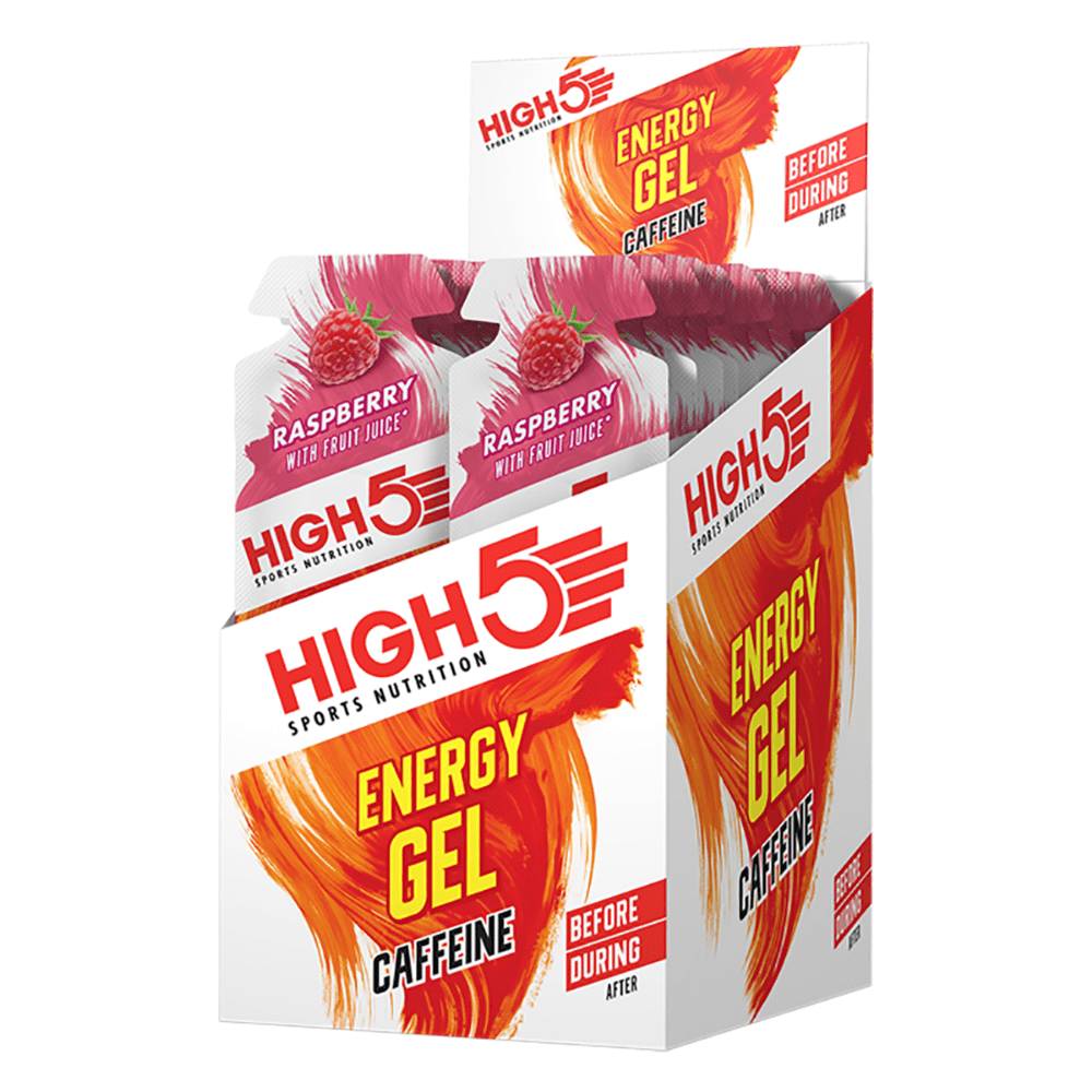 High 5 Energy Caffeine Gel Raspberry, Energy Gels, High 5, Protein Package Protein Package Pick and Mix Protein UK
