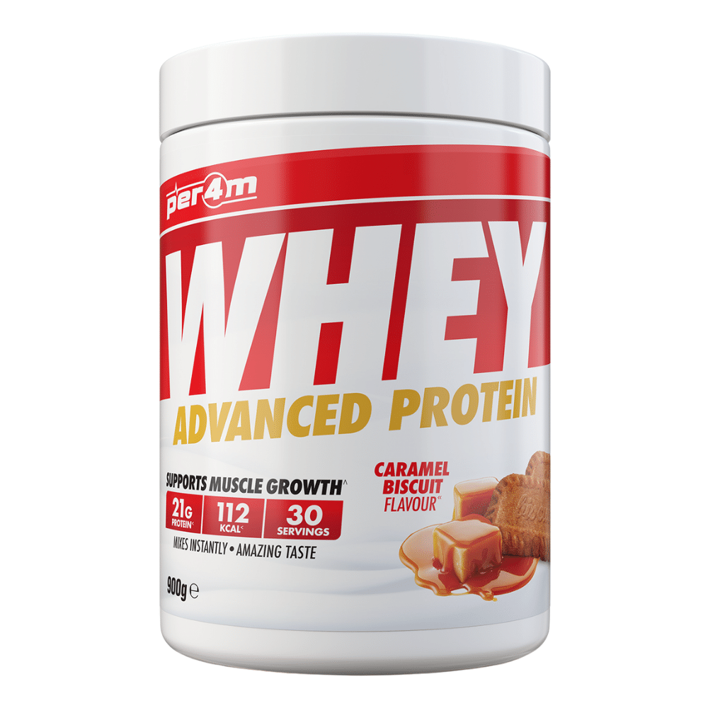 PER4M UK Caramel Biscuit Advanced Whey Protein Powder - Protein Package