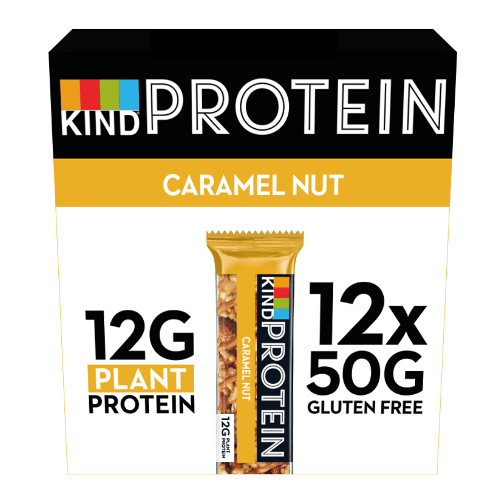 12 Pack of Caramel Nut KIND Caramel Nuts Gluten-Free Protein Bars - Protein Package UK