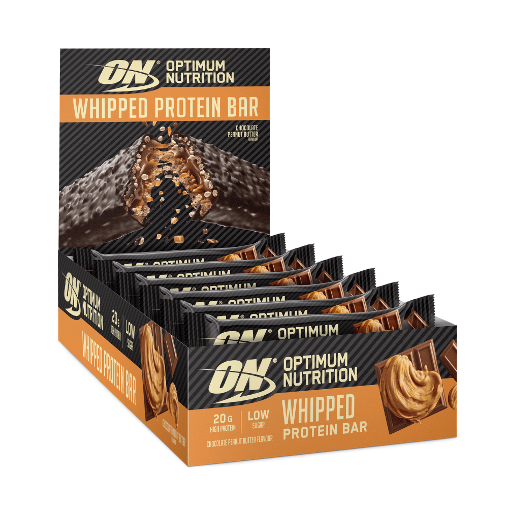 Optimum Nutrition (ON) Chocolate Peanut Butter Whipped Protein Bar Boxes - 10x62g