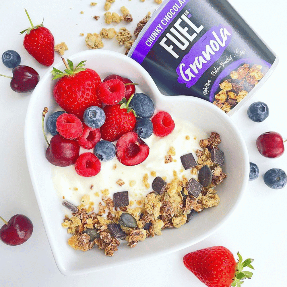 FUEL10K Chunky Chocolate Protein Granola Tubs Protein Package