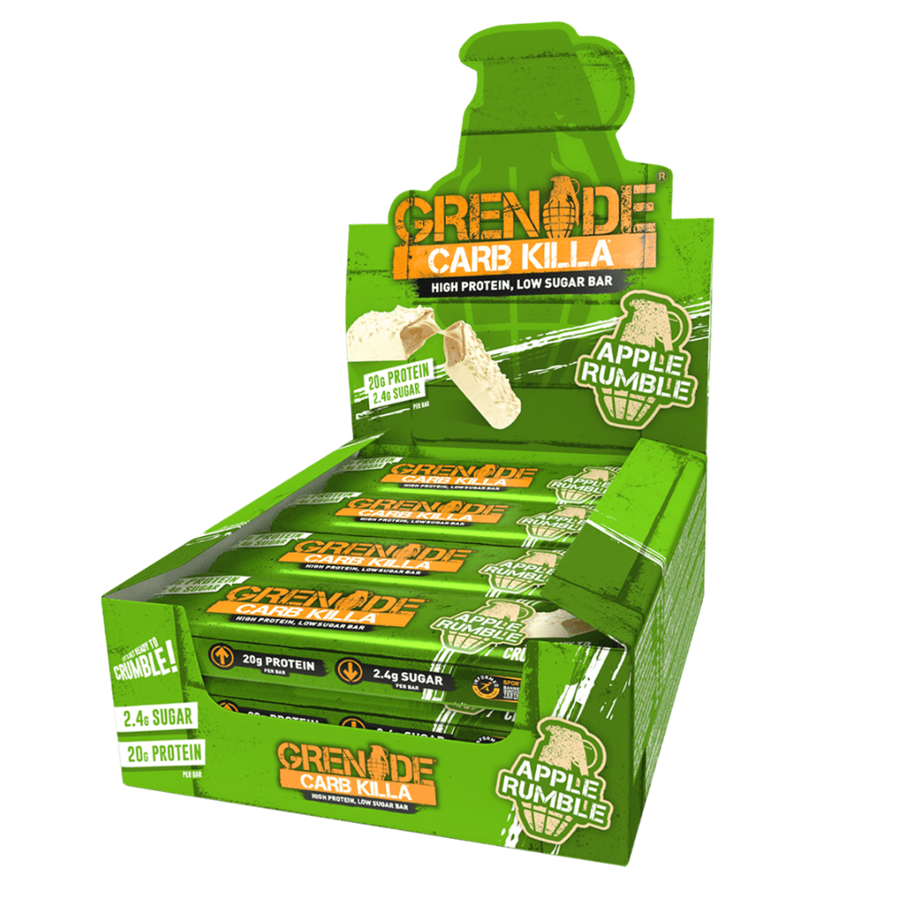 Apple Rumble Grenade Limited Edition Summer Flavour - Apple Crumble Carb Killa Inspired Protein Bars UK