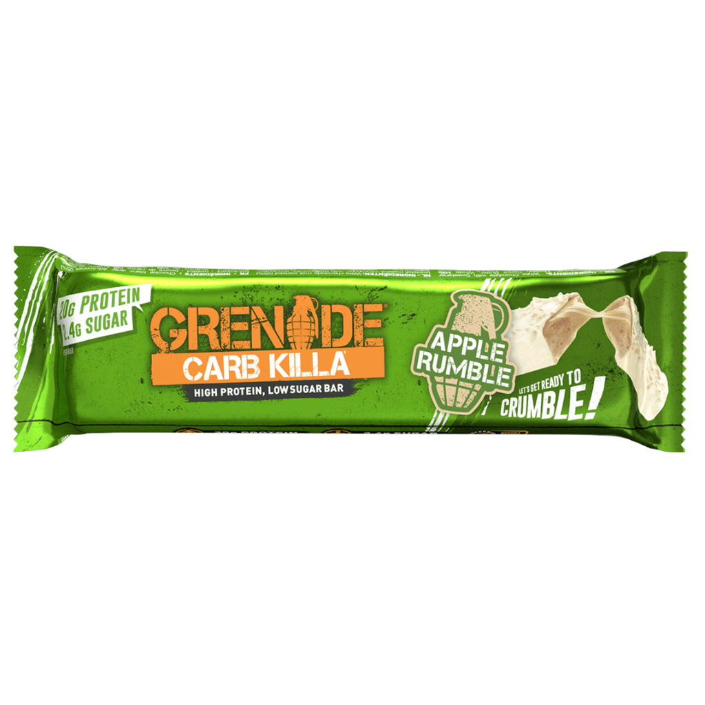 Apple Rumble Grenade Bars 1x60g Single - Apple Crumble Flavour - Protein Package