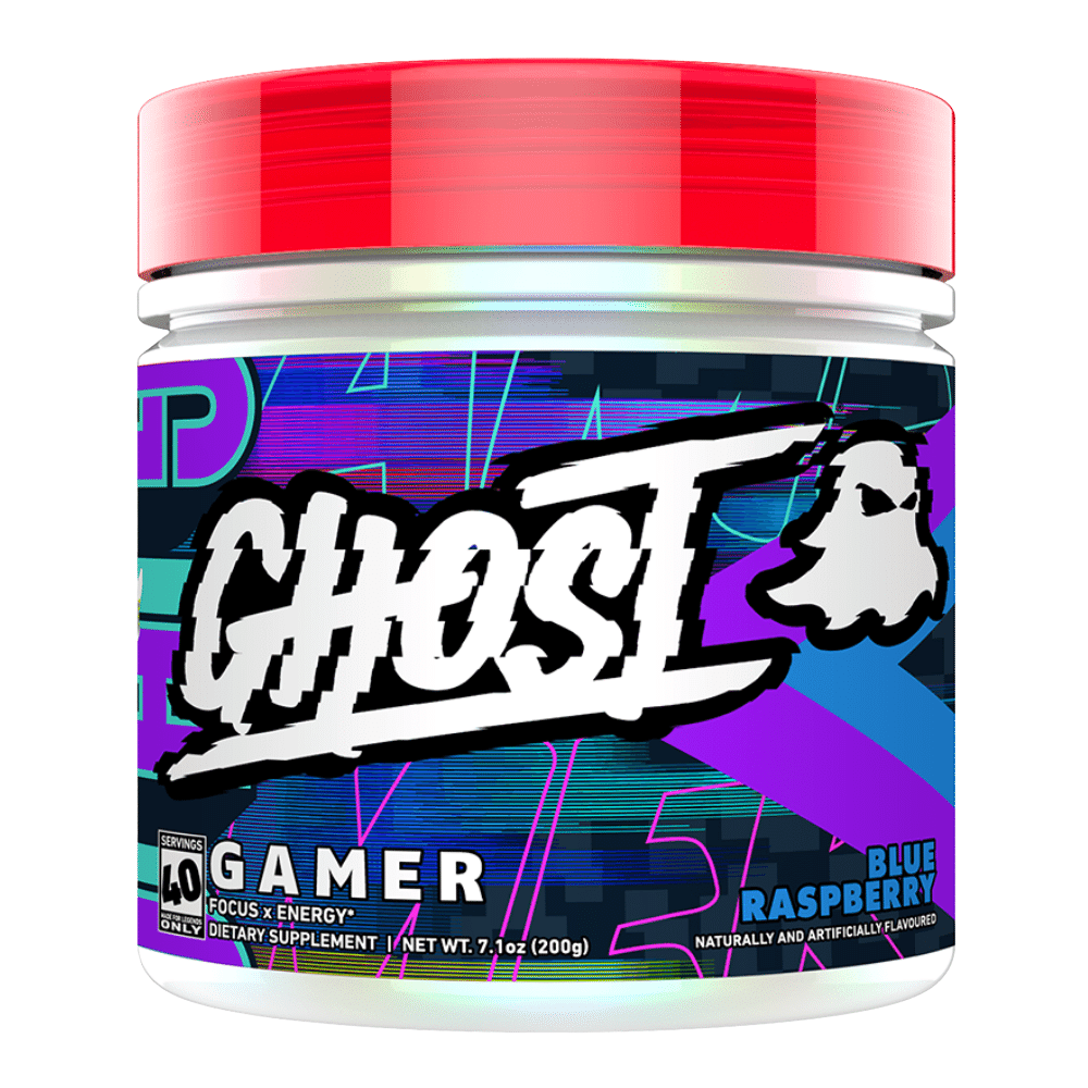 Ghost Gamer - Blue Raspberry Flavour - 200g Tubs - Protein Package
