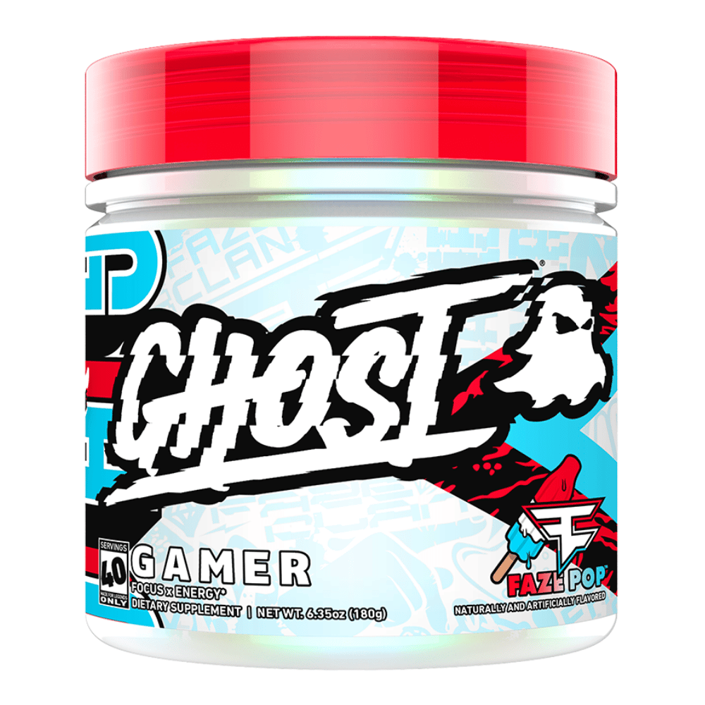Ghost Gamer FaZe Pop Flavoured Focus And Energy Supplement - Protein Package UK - 180g (40 Servings)