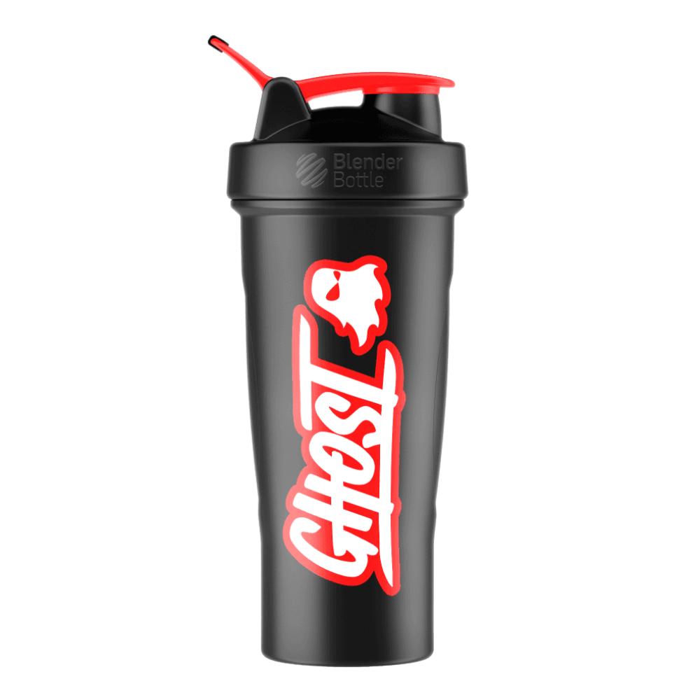 Ghost Black Logo Shaker Reverse Infrared Shaker Bottles - Protein Package UK