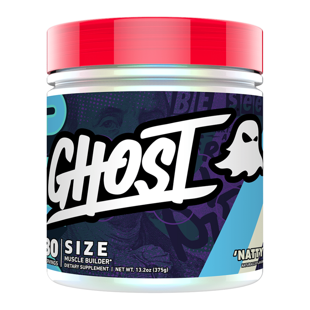 Ghost Size Creatine Supplement - Unflavoured (Natty) - 375-Gram Tubs