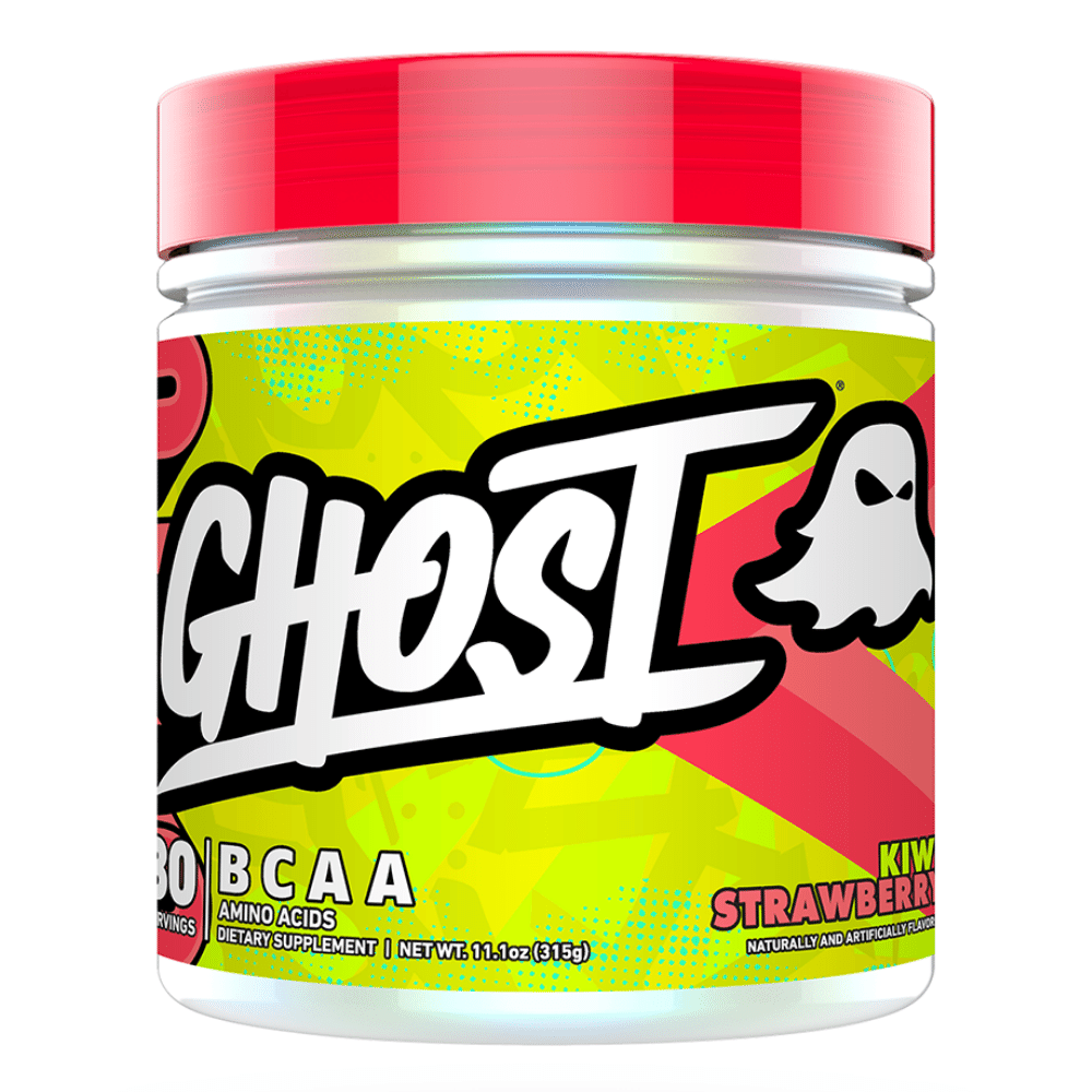Ghost Lifestyle BCAA UK - Strawberry Kiwi Flavours - 315-Gram Tubs (30 Servings)