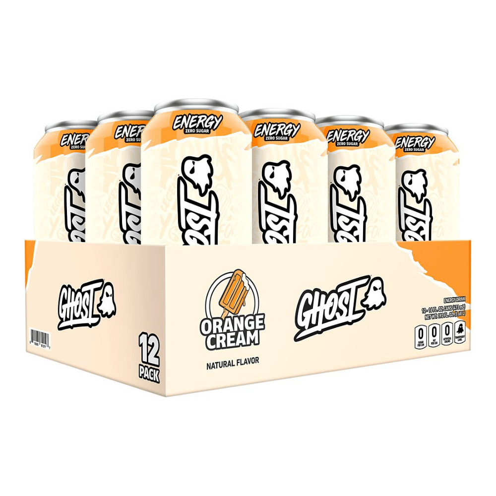 Orange Cream Ghost Energy Drinks - UK - Protein Package - 12 Pack