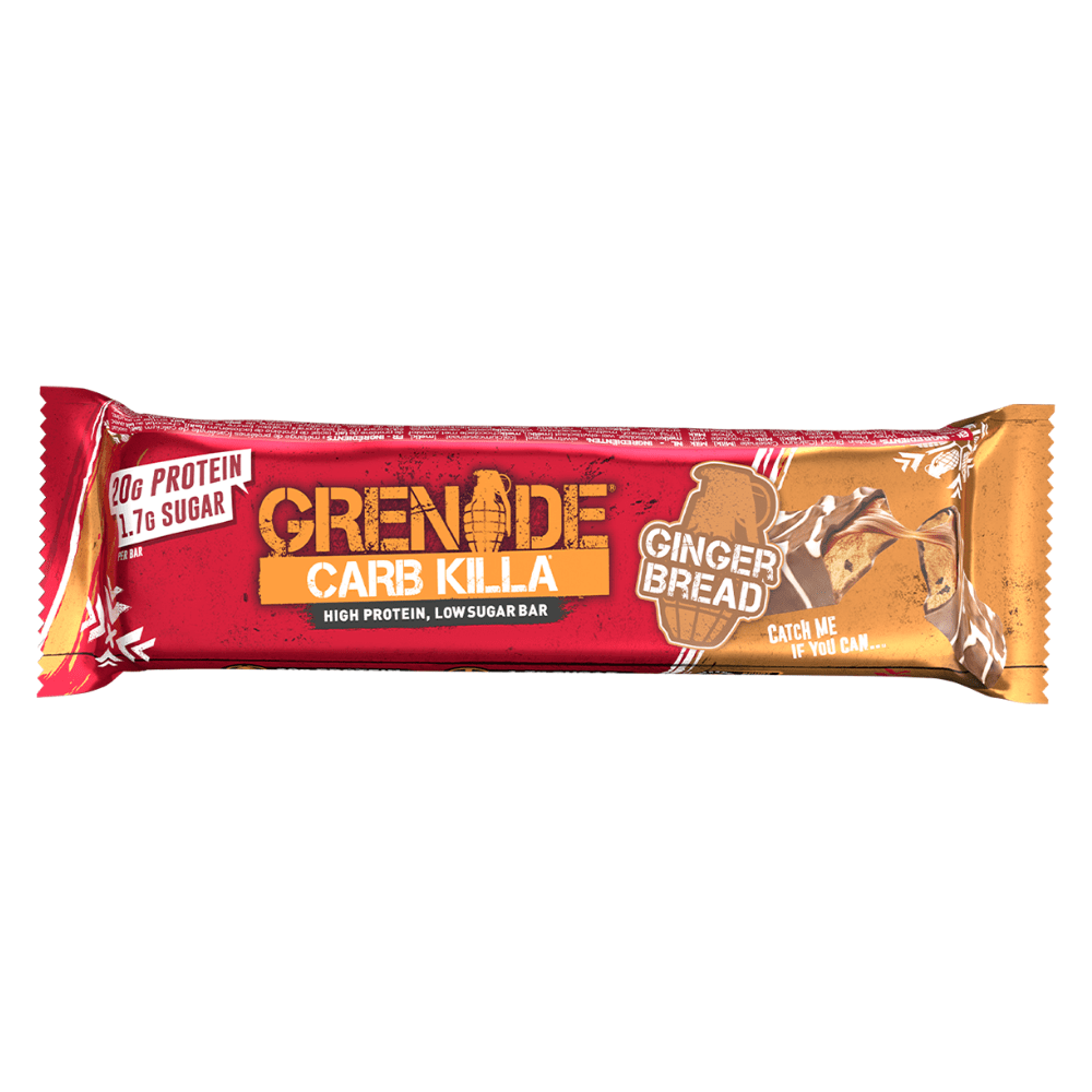 Gingerbread flavoured Carb Killa by Grenade UK for Christmas - Chocolate Coated Gingerbread Limited Edition Is Back for 2021