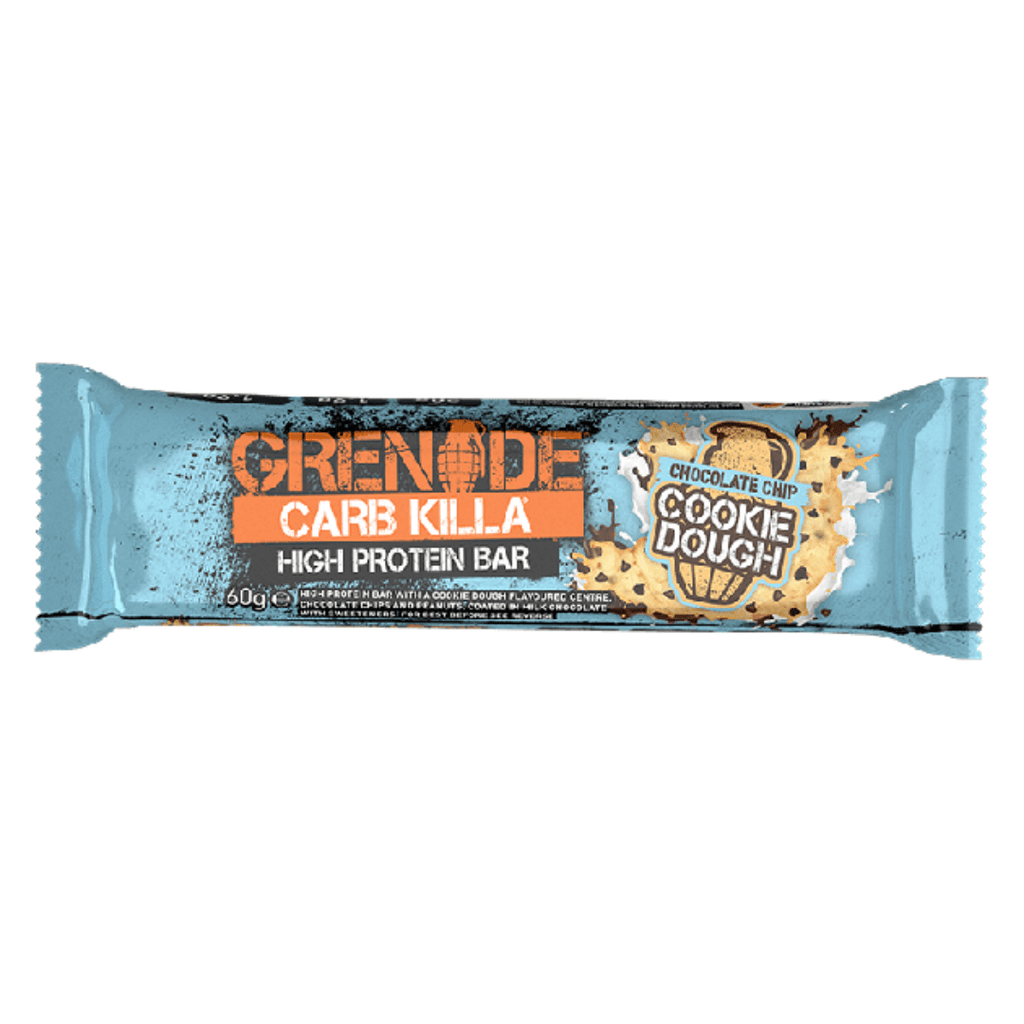 Grenade's Carb Killa Protein Bars With Chocolate Chip Cookie Dough Flavour - Protein Package - Old Branding