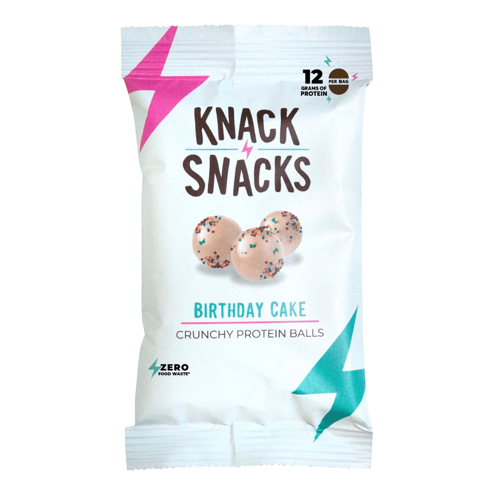 Birthday Cake Knack Snacks Crunchy Protein Balls (1x34g)