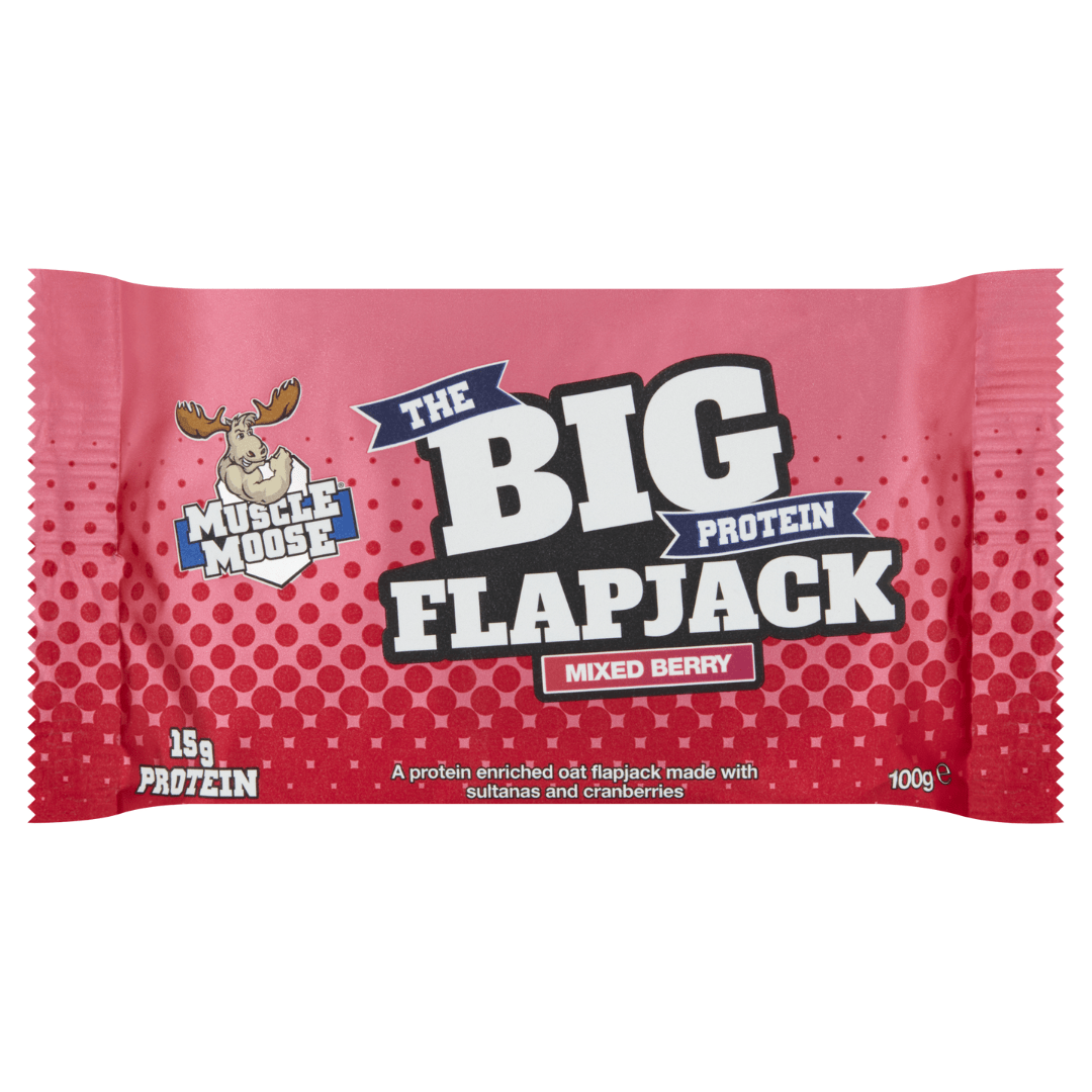 Muscle Moose Big Protein Flapjack Mixed Berry 100g Protein Package