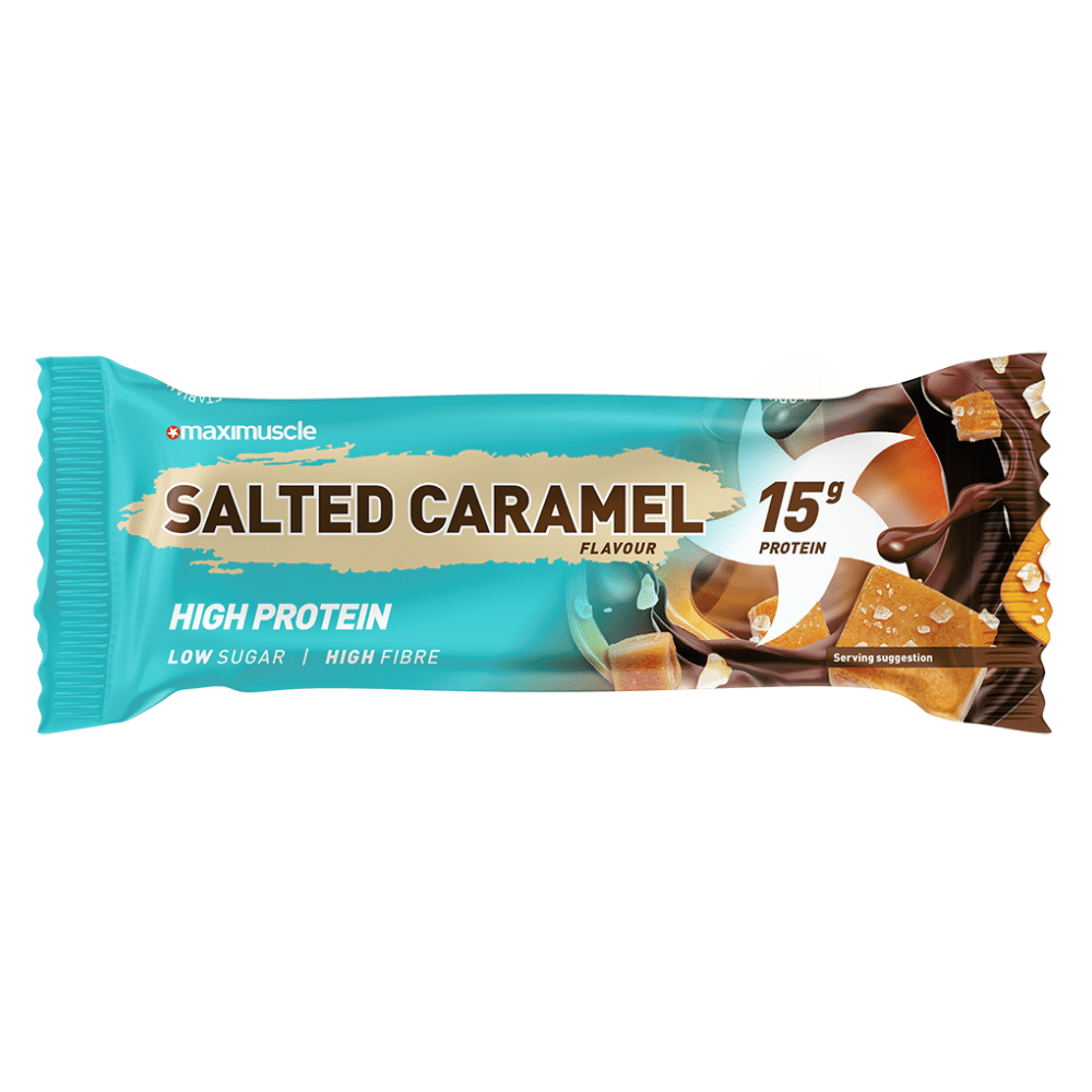 Salted Caramel Flavoured Low Sugar Protein Bars - Single 45-Grams