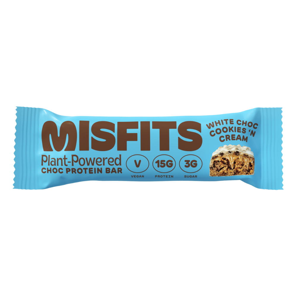 Cookies and Cream Misfits Vegan Protein Bars - 1x45g Packet