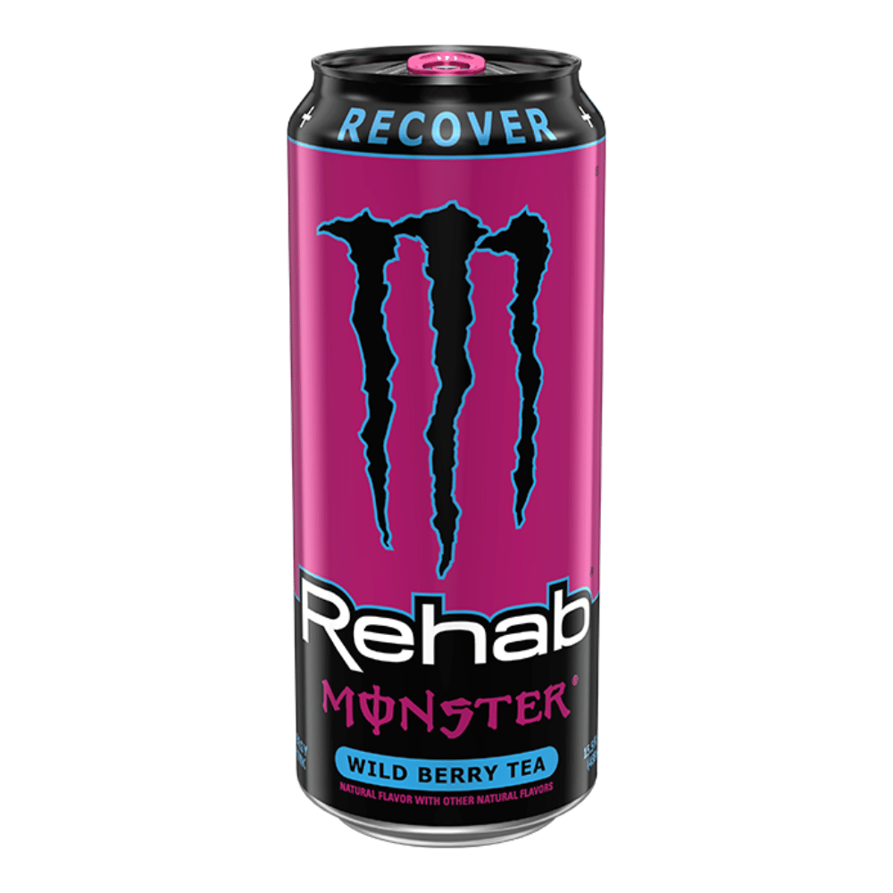 Monster Rehab Energy Drinks UK - Wild Berry Tea Flavour - Protein Package