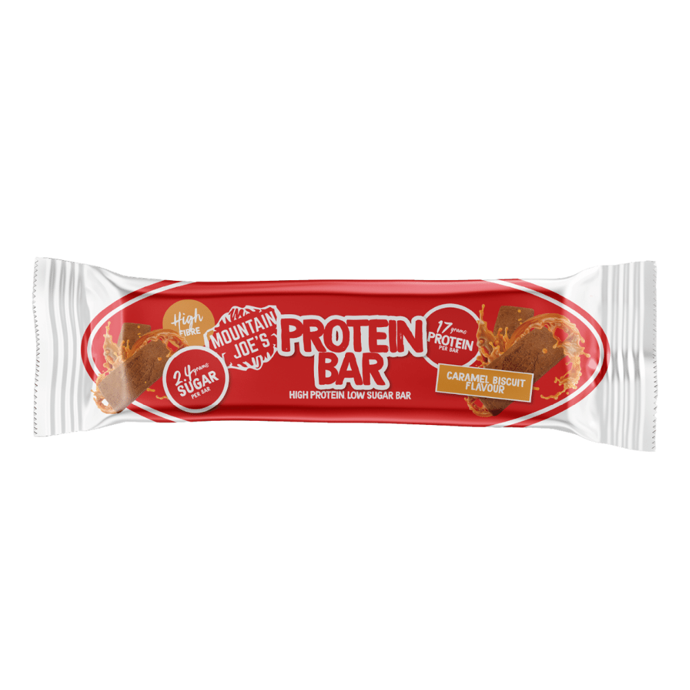 Caramel Biscuit Mountain Joe's Protein Bars - Single 55g Bar