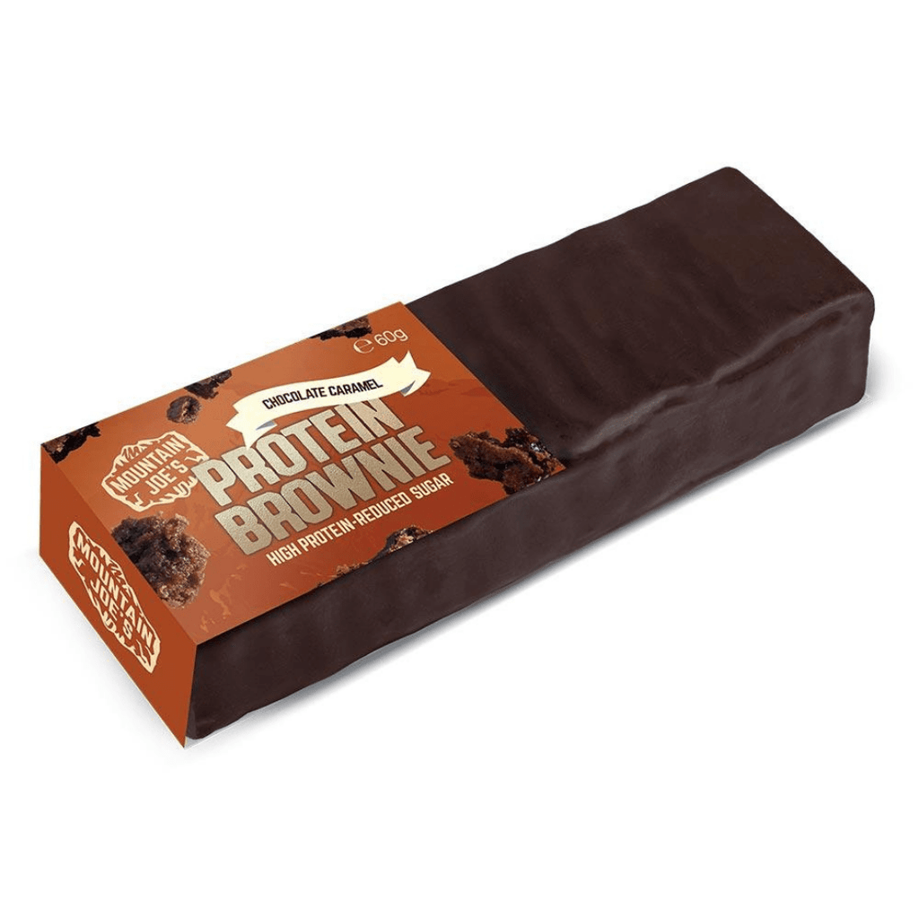 Mountain Joes Reduced Sugar Chocolate Caramel Brownies 60g