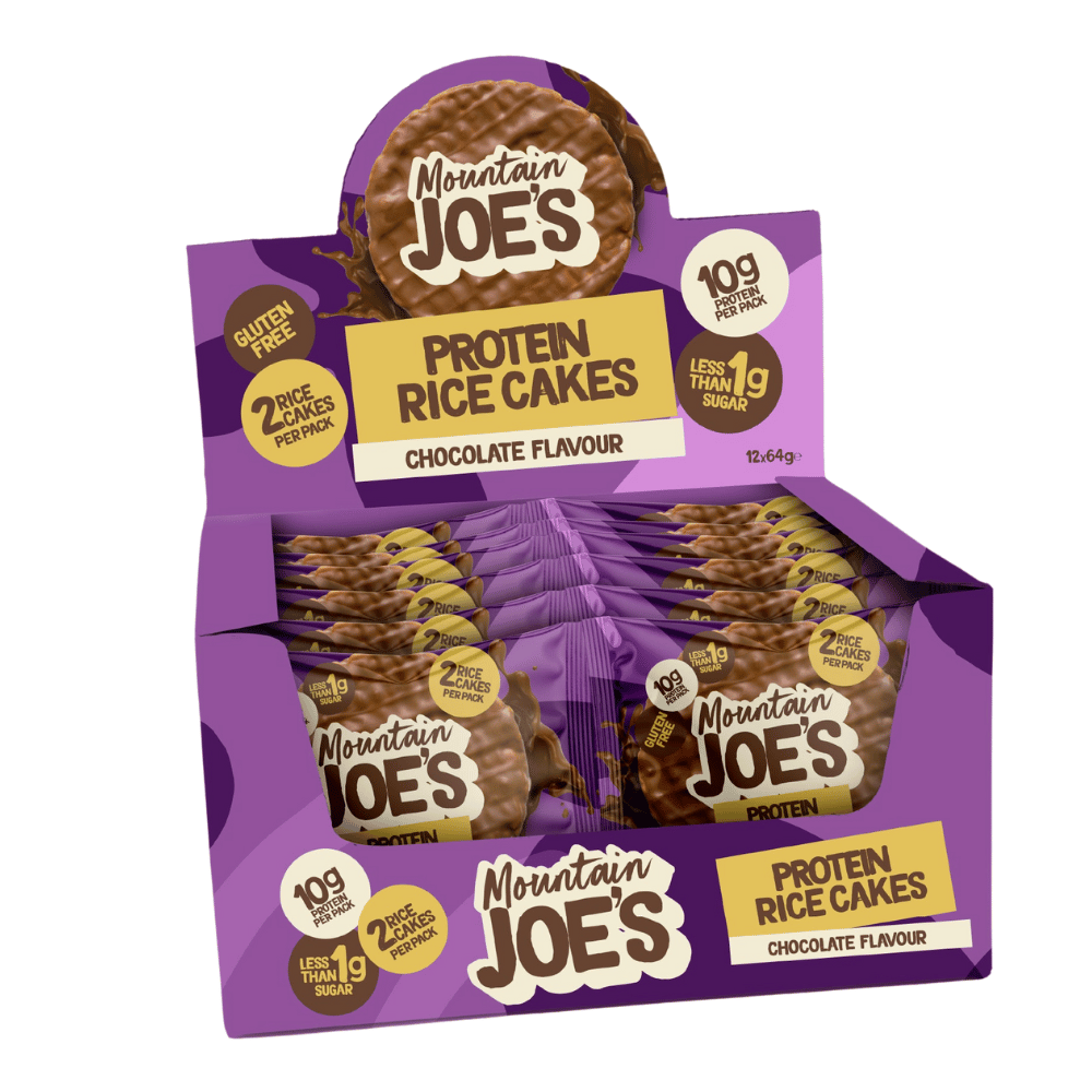 Mountain Joe's Chocolate Protein Rice Cakes (12 Box Packs)