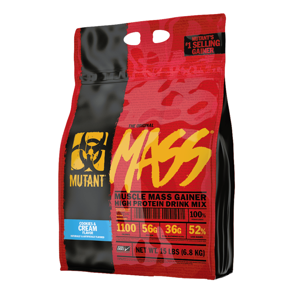 Cookies and Cream Flavoured Mutant Mass Gainer Powder Mix - 49 Servings