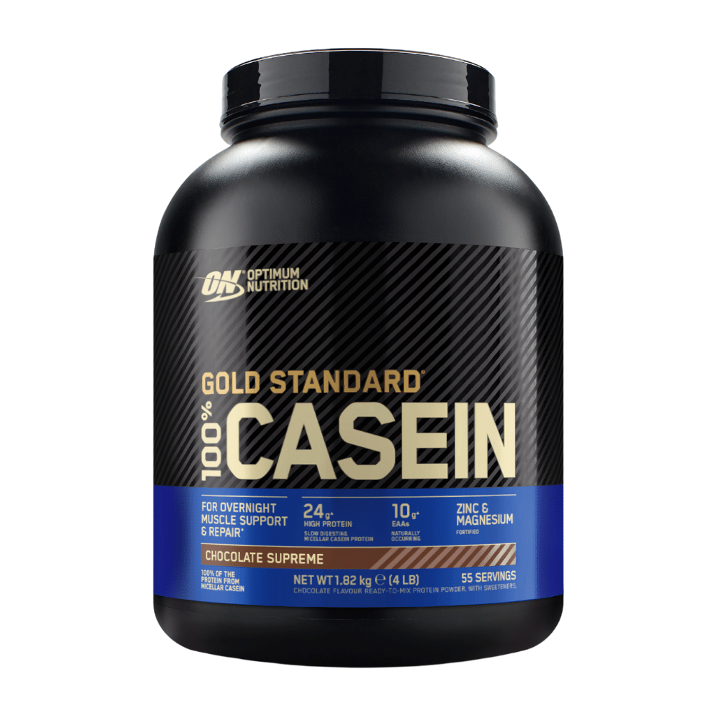 Large 1.82kg Tubs of Optimum Nutrition Chocolate 100% Casein Protein Powder - 55 Servings