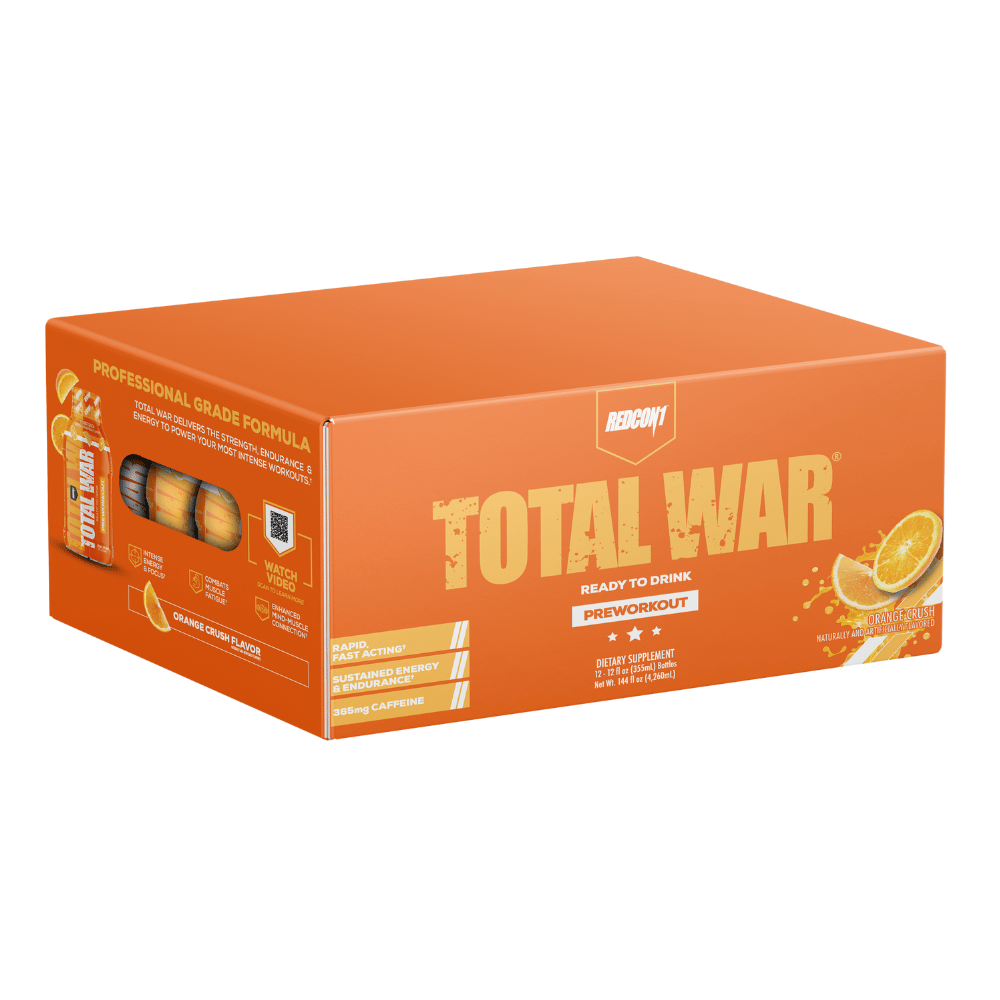 REDCON1 Total War RTD Drinks (Ready-To-Drink) - Orange Flavour - Protein Package UK